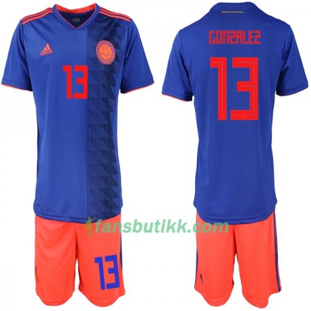 Fotball-VM 2018 Colombia drakt Gonzalez 13 Barn Bortetrøye